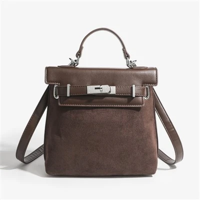 Perniagaan Kalis Air Brown One Shoulder Backpack Wanita Travel Rucksack
